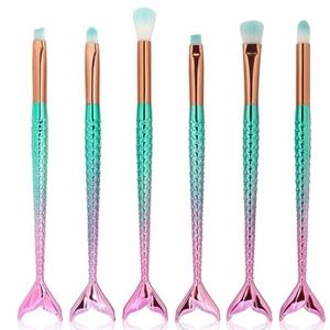 6-pc Mermaid Fishtail Makeup Brush Set